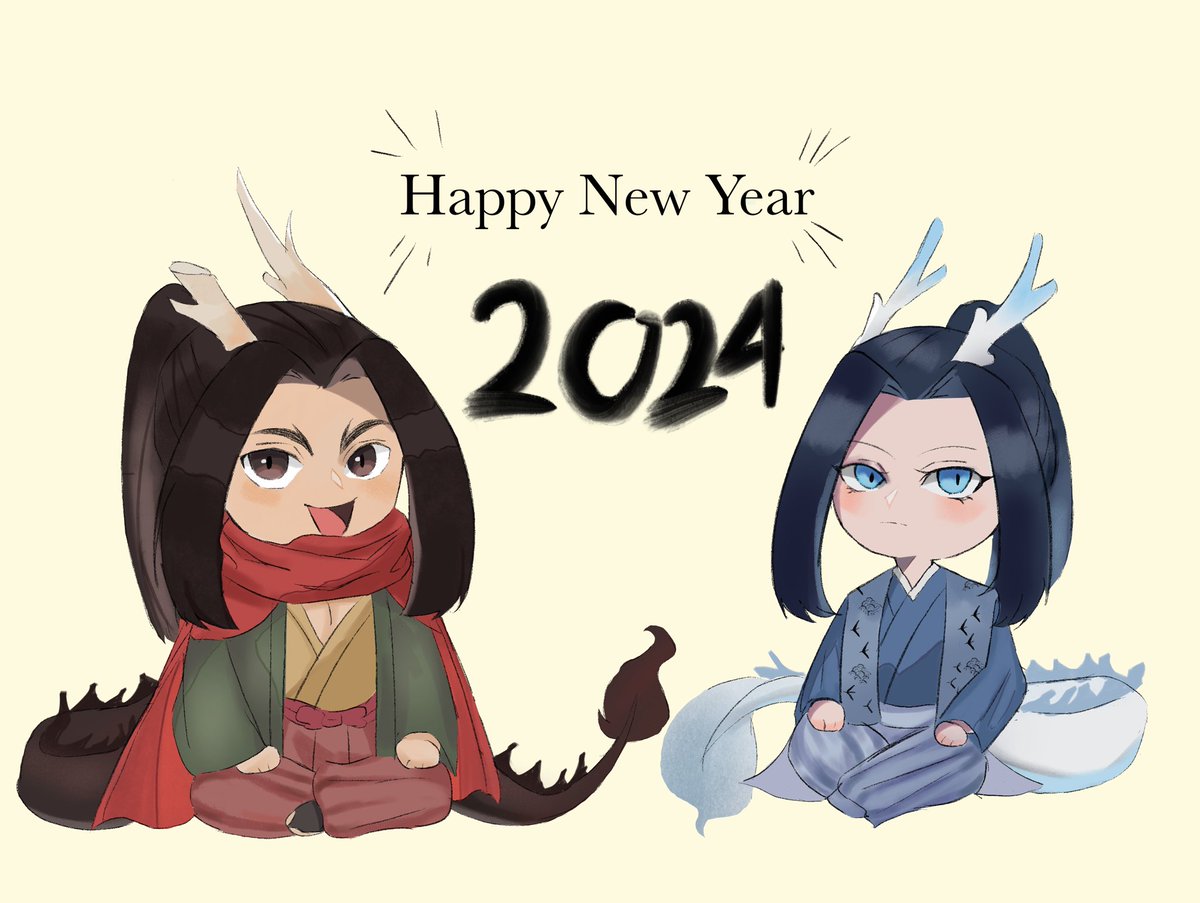 _moshi_moshika's tweet photo. Happy new year. have sum lil twin dragon🎊  #RecordofRagnarok #tenkaichi https://t.co/AVaJnQS8VD