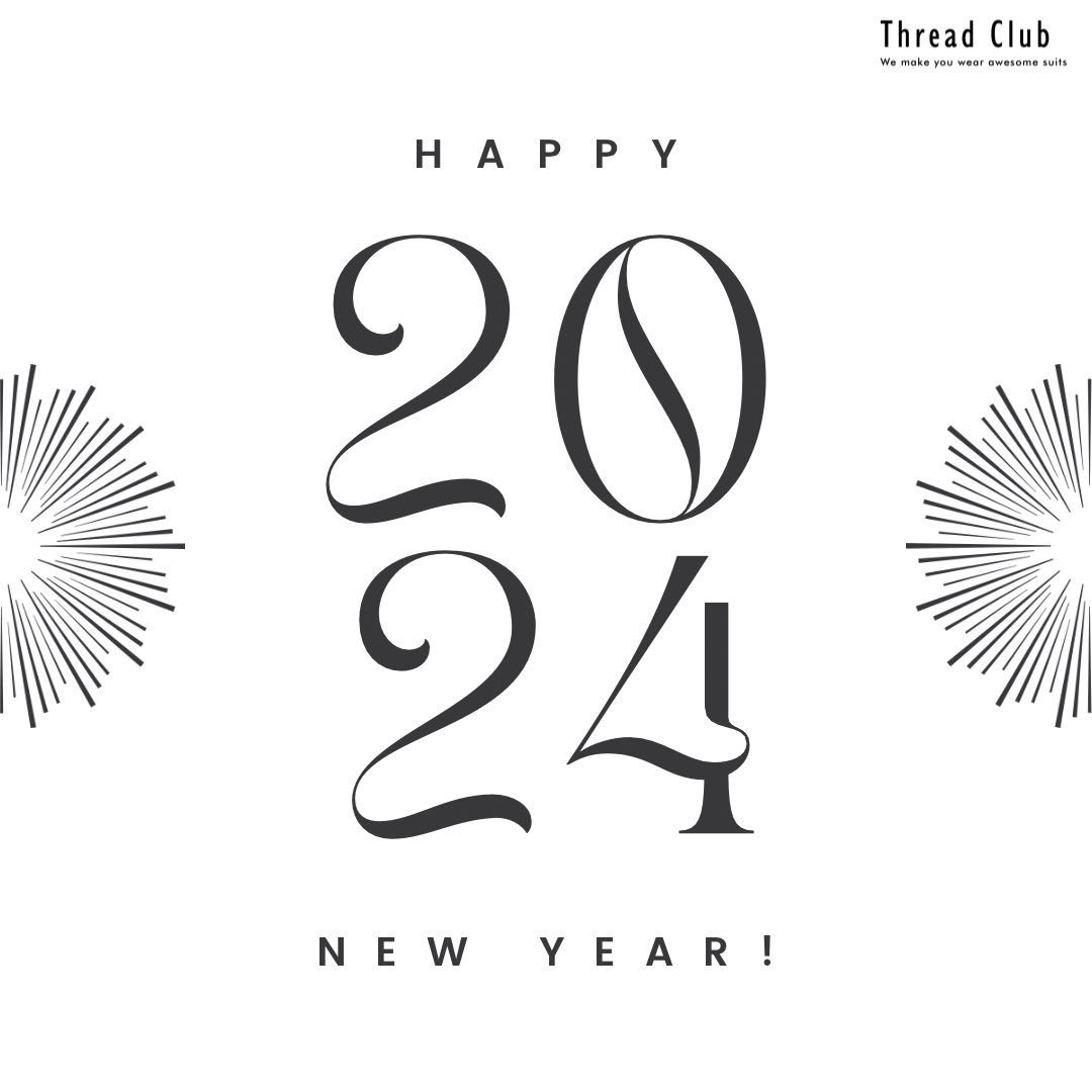 ThreadClubbb's tweet photo. Wishing you a year filled with dapper moments and custom-made success. May your style be as unique as your journey in 2024! ๐ด๏ธ๐
https://t.co/biPhVyHFWL
#CustomStyle #SuitedUp #TailoredElegance #DapperGent #BespokeFashion #SuitGoals #SartorialMagic #MenswearMastery https://t.co/B5sfHS2PgY