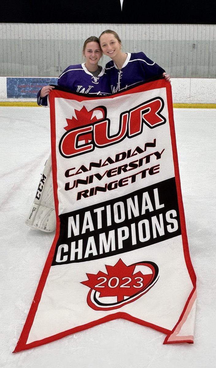 Congrats to Mitchell minor ringette alums Rachel Van Bakel and Ainsleigh Wedow and their UWO colleagues for successfully defending their Canadian University ringette championship with a 3-1 win over Lethbridge in Ottawa