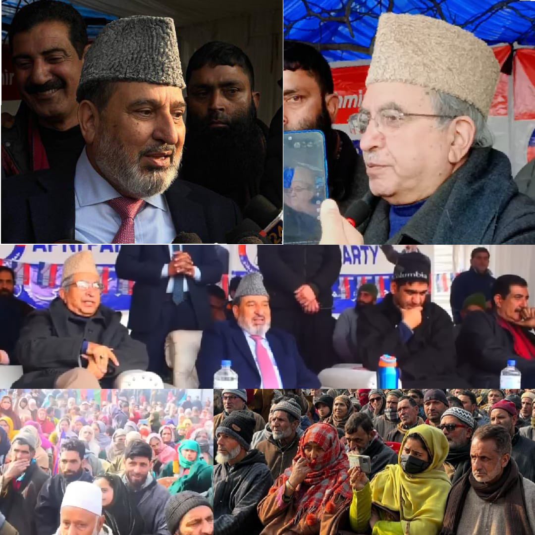 TARIQLEO_'s tweet photo. Today's modest public rally of Apni Party in Chichilora Tangmarg swiftly transformed into a huge gathering within minutes. 

The overwhelming turnout, despite the biting cold, resonates with the immense affection of the people for @GHMir_ Sahab, drawing them in hopes of seeing our party in power and envisioning Syed Mohammad Altaf Bukhari Sahab (@SMAltafBukhari) as J&K's Chief Minister.

The resounding collective voice echoing the aspirations of the masses is a divine intuition. 

Through our unwavering dedication and endeavors, Apni Party strives to usher in a transformative era in J&K upon gaining the people's mandate. 

The capable and visionary leadership of Altaf Bukhari Sahab is destined to steer J&K towards unprecedented heights. Inshallah, #UpcomingCMAltafBukhari sb will lead us to a promising future.