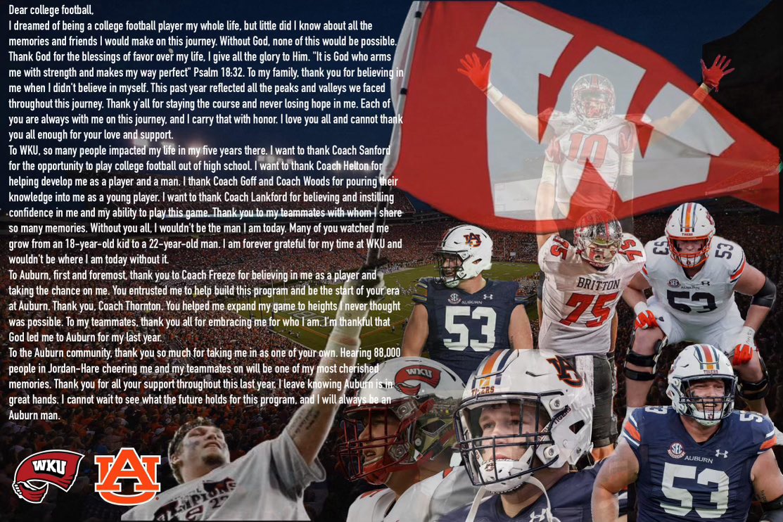 Thankful for the opportunities the Lord has blessed me with. Can’t wait to see what the future holds. Always and forever #GoTops and #WDE