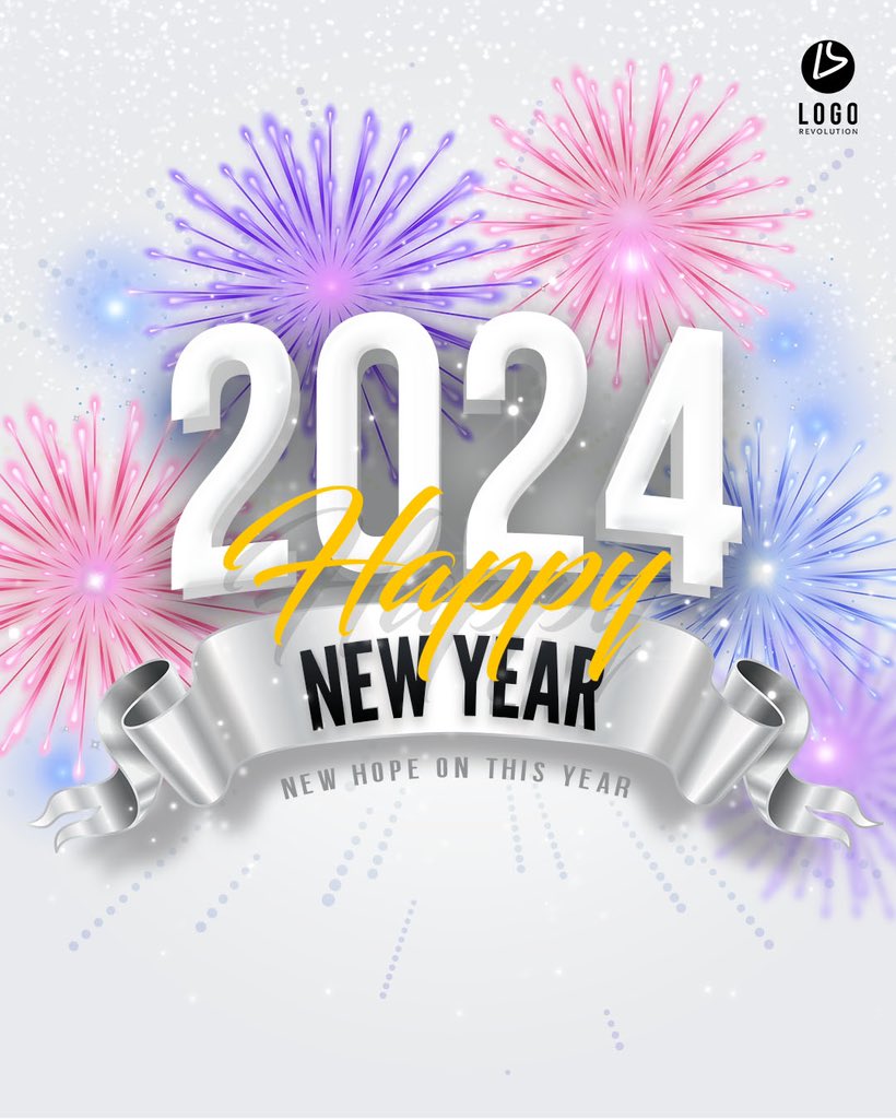 logorevolution's tweet photo. Happy New Year ๐๐๐
#logorevolution #logo #desainlogo #newyear #happynewyear #newyear2024 https://t.co/Hgn01vXJgS