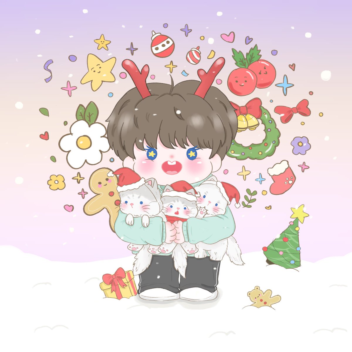 ｡ﾟﾟ･｡･ﾟﾟ｡⠀　　
˚｡  Happy New Year 2024💝✨🎈
　ﾟ･｡･