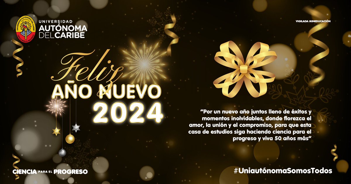 UAutonoma's tweet photo. ¡Gracias 2023! En Uniautónoma vamos por más en este 2024💫

Fue un año lleno de sueños y aprendizajes, en el que avanzamos juntos, demostramos de qué estamos hechos y entendimos que unidos podemos lograr metas.

Estamos listos para continuar formando a los mejores profesionales❤️ https://t.co/JDwkZGYcSG