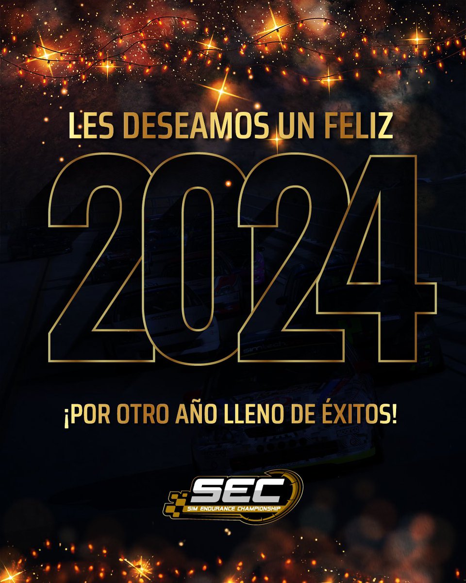 ¡FELIZ 2024!

No queda más que agradecer a todos los equipos y pilotos que son parte del SEC y hacen que año tras año esto sea posible 🏁🥂
Nos estaremos viendo nuevamente en 2024 con más carreras de resistencia y con nuevos retos. 🎆