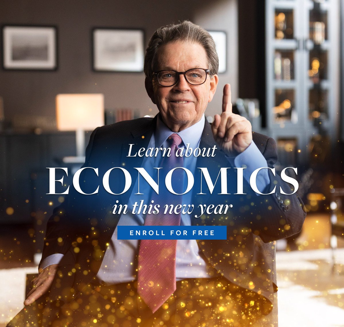 NEW YEAR'S RESOLUTION | Resolve to learn economics this year! @BetzArthur, @SteveForbesCEO, @StephenMoore, @larry_kudlow, @AmityShlaes, @BrianDomitrovic and Larry Arnn answer questions about taxation, regulation, money, spending, and trade. Start for FREE: bit.ly/47aoxb6