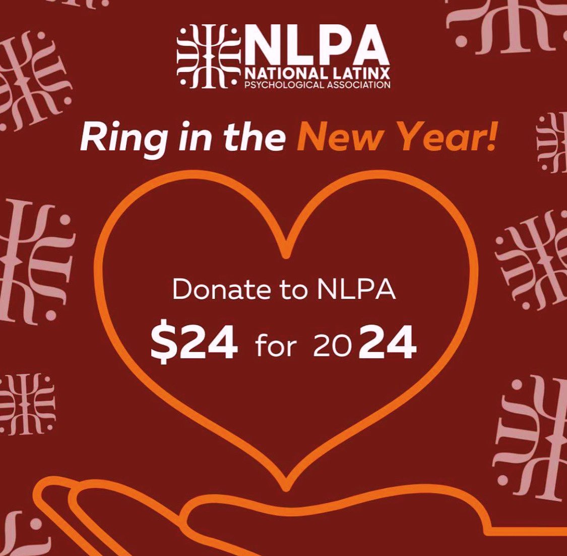 Please help me ring in 2024 with a $24 donation to the National Latinx Psychological Association. @1NLPA is the oldest Latinx Psychology org. Officially incorporated in 2002, it’s roots date back to the 1970’s. Your support WILL make a difference. nlpa.memberclicks.net/ring-in-the-ne…