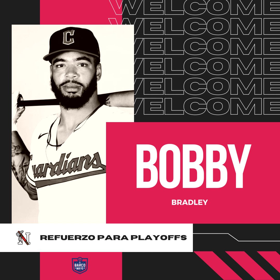 elbarcomayo's tweet photo. WELCOME BOBBY BRADLEY 🔥
Los Mayos de Navojoa seleccionaron como primera opción en el #DraftDeRefuerzos al primera base de Sultanes de Monterrey Bobby Bradley 💪
Bobby bateó para .281 en la presente temporada, con 4 cuadrangulares y 23 carreras producidas.
#ElBarcoMayo https://t.co/yZsPPxKdMX