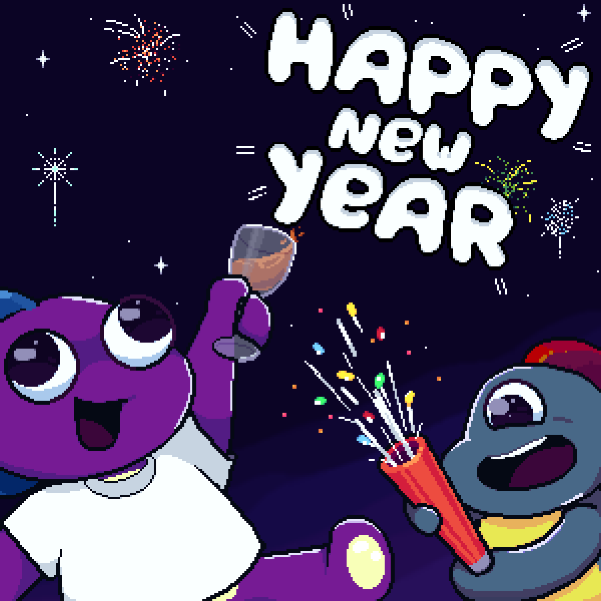 🎉 Happy New Year!✨

Let's welcome 2024 with open arms and fun vibes!

To a year filled with adventures, countless victories, and all the joy in the world.

2024, we're coming for you! 

Grateful for each and every one of you making Dininho Fun World a fantastic place to be! 💜