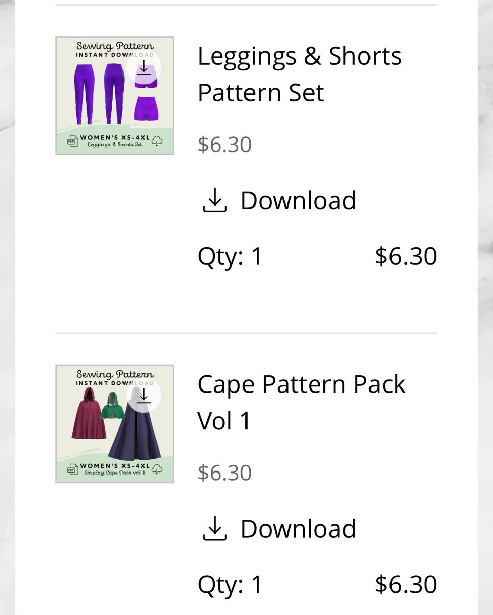 Ordered some patterns for my Rain Code cosplay from <a href="/MadewithMaridah/">Maridah's Cosplay Patterns</a> 💖she’s having a holiday sale, check it out.