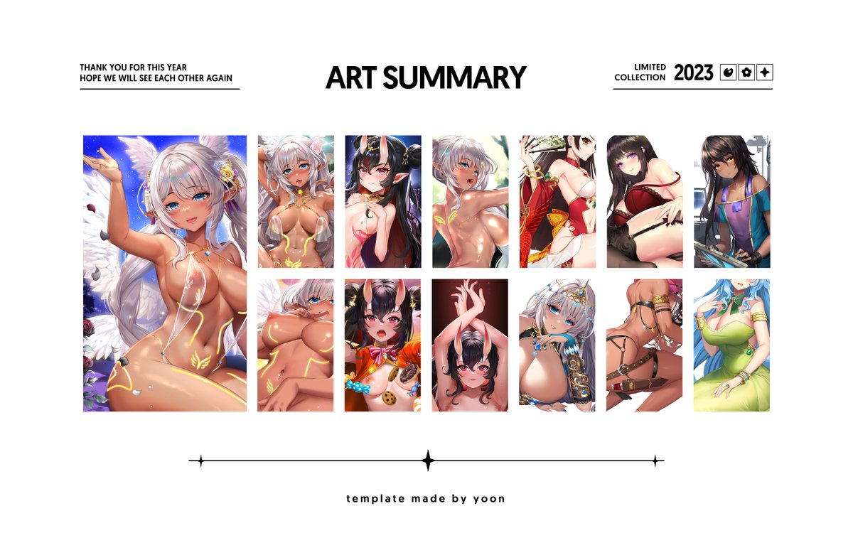2023 was hard...
But everything will be better next (〃▽〃)
#nsfwdrawing #artsummary2023