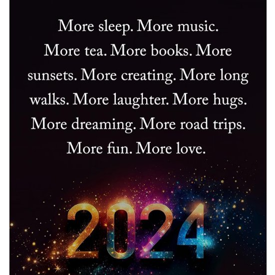 This is a great start to my #NewYear2024 goals. What would YOU add? #NYE2024