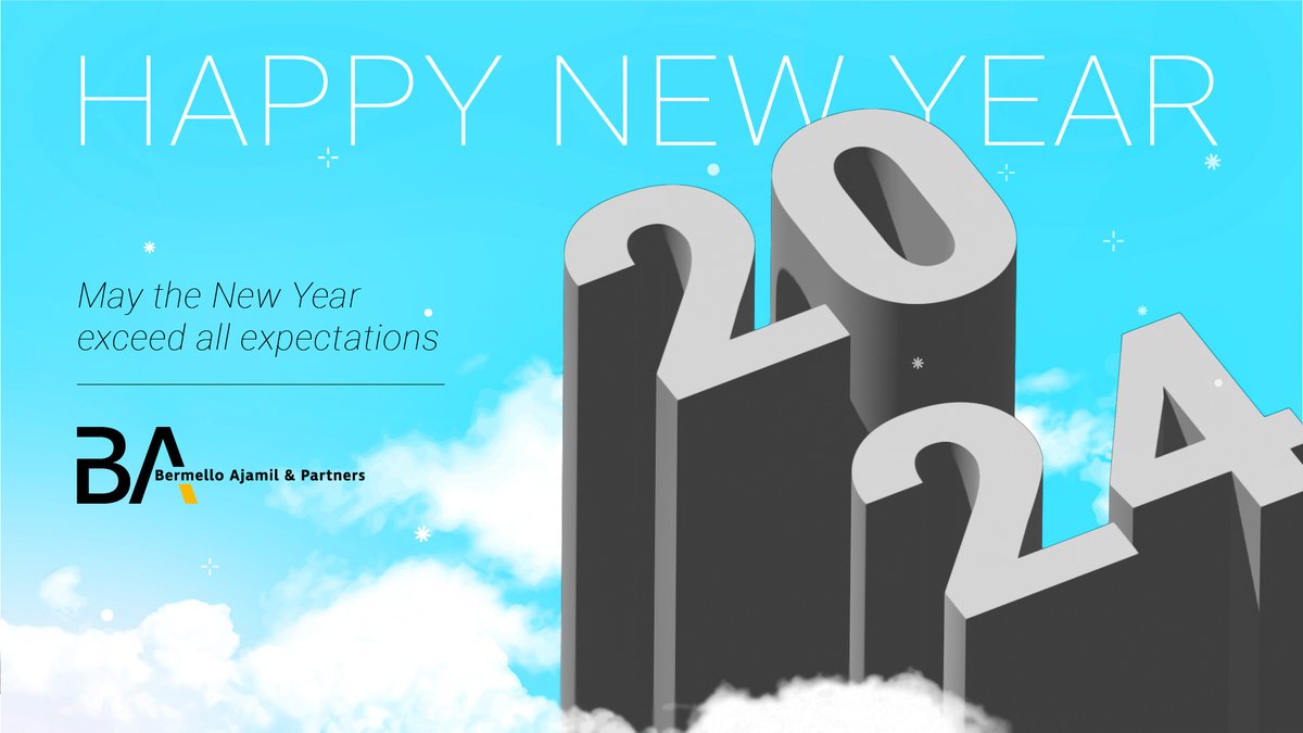 As we bid farewell to 2023, Bermello Ajamil &amp; Partners wishes everyone a prosperous New Year! May 2024 bring you good fortune, much growth and incredible success. #Happy2024
