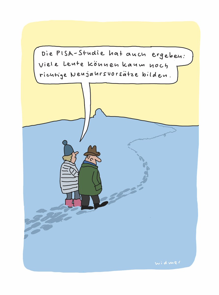 DAS MAGAZIN, Nr. 51-52/23) #neujahr #prositneujahr #neujahrsvorsätze #neujahrsvorsatz #dasmagazin #tagimagi #ruediwidmercartoons