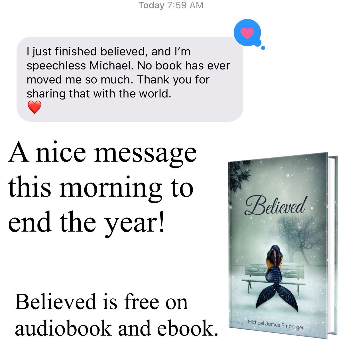 If you haven’t read Believed yet or listened to the audiobook, will you put it on your list for 2024? This is the most important book I’ve written. God put it on my heart. I want to share it with You!

michaeljamesemberger.com/believed