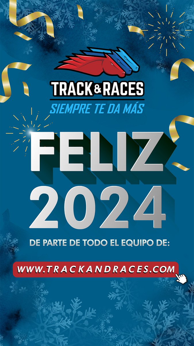 track_races's tweet photo. ¡Queremos
desear de parte
de todo el equipo
de
https://t.co/LHJsL6eeiJ que estas fiestas estén
plenas de
emoción, alegría y por supuesto ¡Muchas
Ganancias!🎇🎄🧑🎄
¡Feliz 2024!🎇🎄
#Trackandraces #Navidad #Diciembre2023 #FindeAño #Fiestaa #Celebracion #FamiliaApostadora https://t.co/NOiCImxCgB