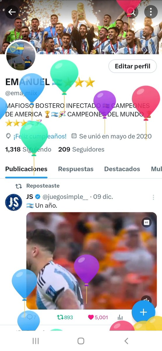 Muchos Globos en Mi Perfil 🤩🤩🤩