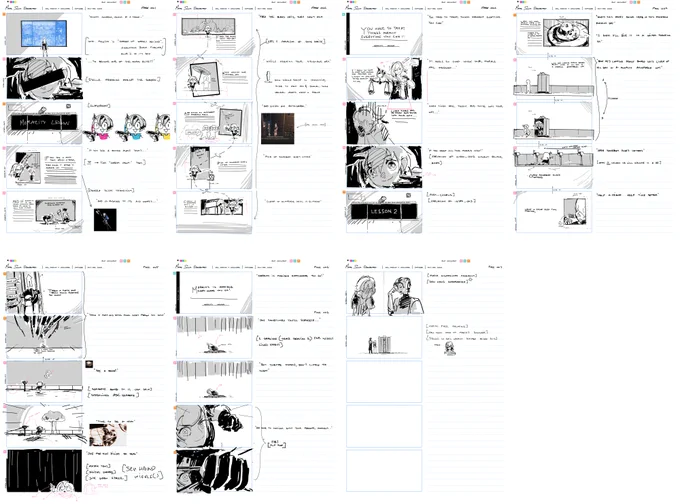 storyboards and chibis i didn't know where to put #HonkaiStarRail #HoYoFair2024  (sry for repost i forgot tags)