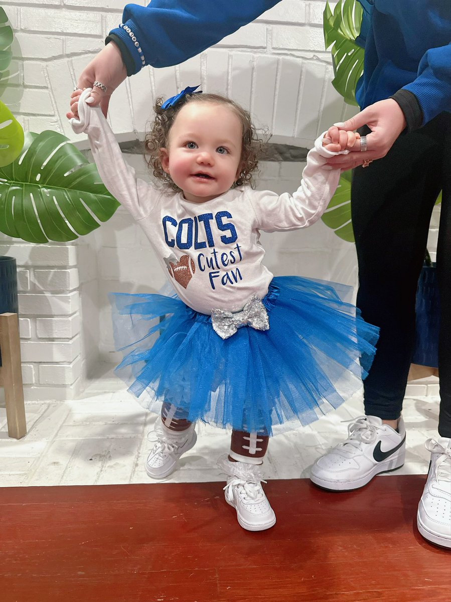Lainey’s first Colts game!!! #LVvsIND