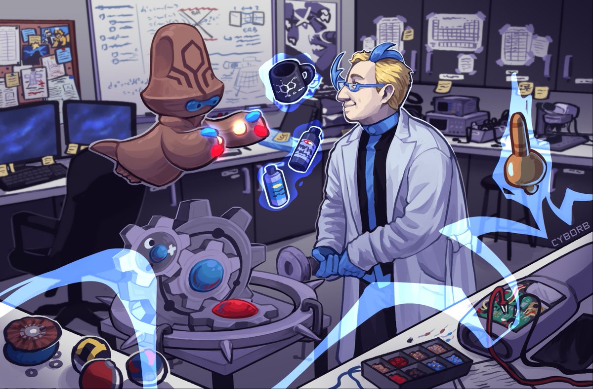 one more art before the year ends - colress polishing klinklang for @/XOrdinaryZine (which you can get for free!)