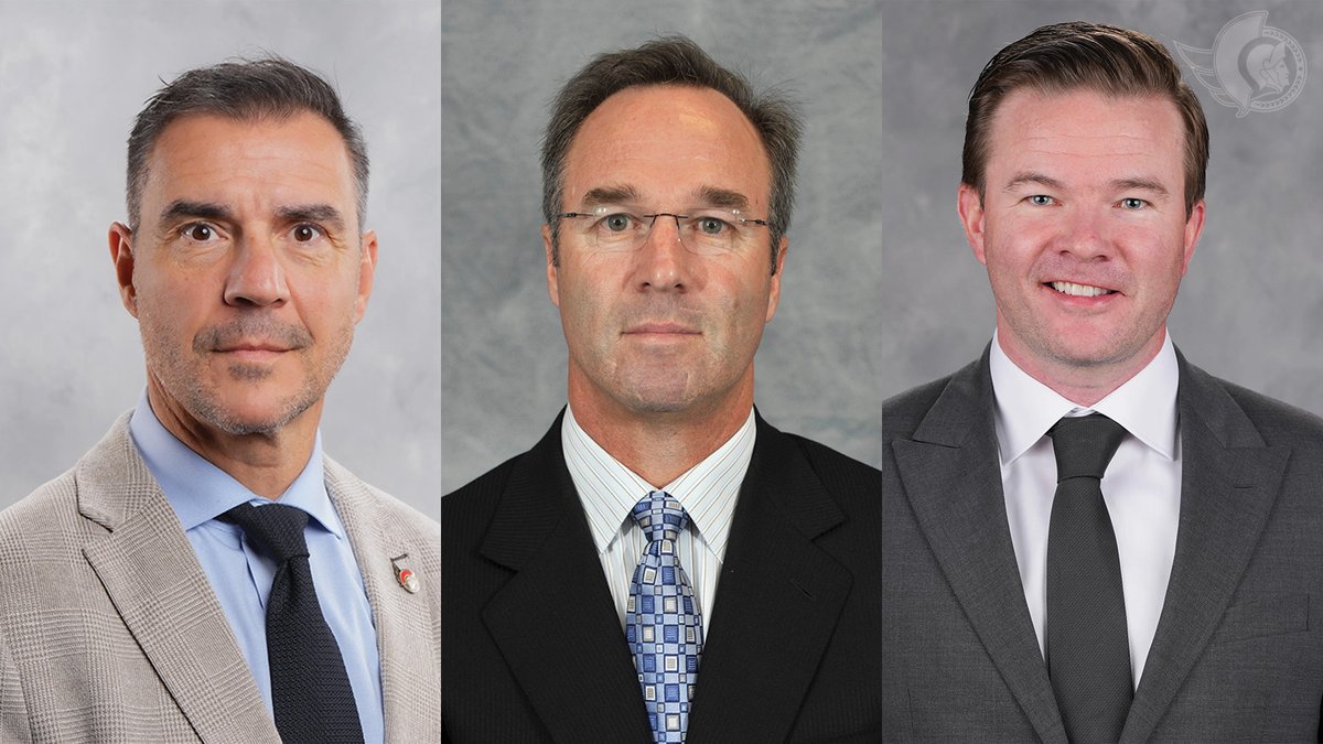 News Release: Steve Staios has been appointed #Sens General Manager and President of Hockey Operations; Dave Poulin joins the team as Senior Vice-President, Hockey Operations; Ryan Bowness has been appointed the team’s Associate General Manager: ottsens.com/3S1mD8w