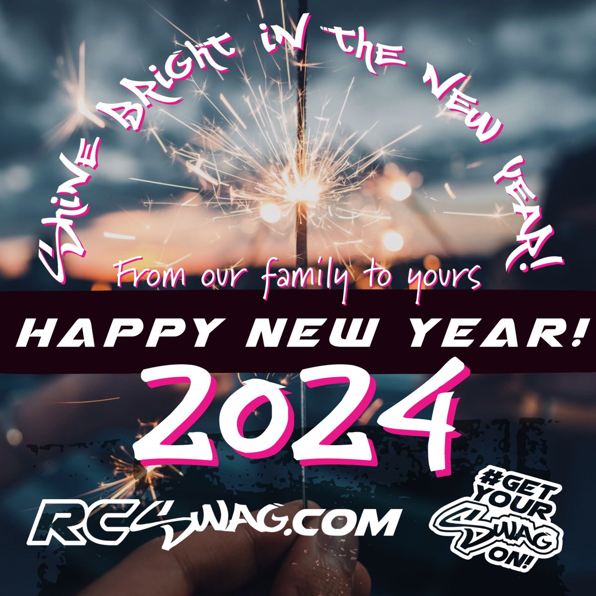 TheRealRCSWAG's tweet photo. Shine Bright in 2024 – Happy New Year! https://t.co/RcluvCXIq8 https://t.co/kiMwQ2fN1V
