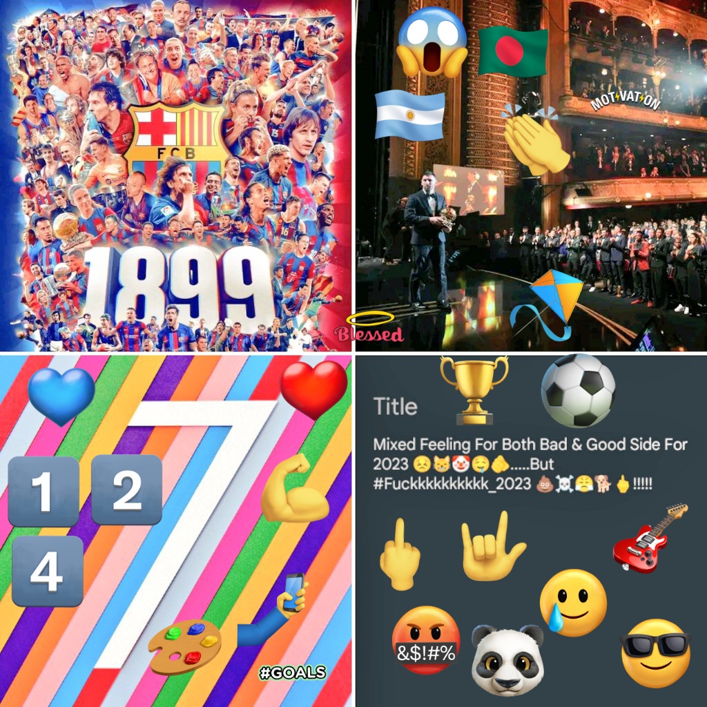 BappyRayhan8's tweet photo. Heratiest FC Barcelona's 124th_Birthday_Anniversary On 29th November ❤️💙....Leo Messi's Record 8th Ballon D'Or On 31st October💪.....My #07th_Twitter_Anniversary On 15th November🎇.....Both Good &amp; Bad Side In 2023 But After All #Fuckkkkkkkkkk_2023 ☠️😤😣🤡🤬🐖🐕🦵🚮🖕!!!!!!!!!! https://t.co/8JujidkZ6Y