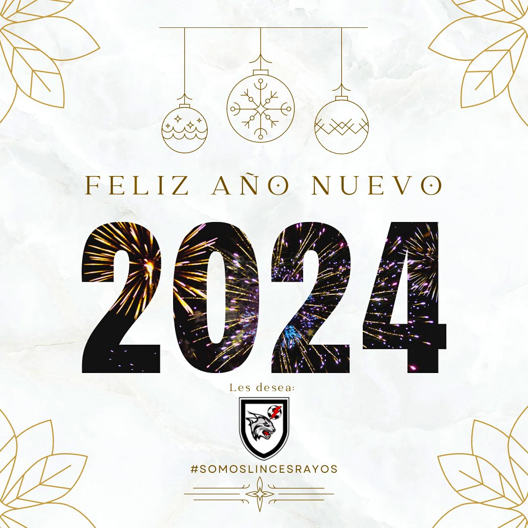 Rayosmxfem's tweet photo. 🙏🏻 | Por más gritos de guerra, goles y emociones. Ha sido un año de muchos logros deportivos, pero en 2🔋24 será mucho mejor. 

@Lincesfc_ 𝒚 𝑪𝒍𝒖𝒃 𝑹𝒂𝒚𝒐𝒔 𝑴𝒙 𝒍𝒆𝒔 𝒅𝒆𝒔𝒆𝒂… ¡𝑭𝒆𝒍𝒊𝒛 𝑨𝒏̃𝒐 𝑵𝒖𝒆𝒗𝒐! 🪅

#SOMOSLINCESRAYOS🍾 https://t.co/U0Jakwv4By