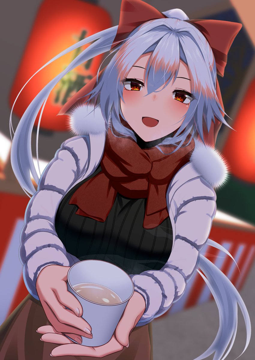 FGO「巴御前と年末詣行った時のイラストです。 改めて今年もよろしくお願いします～  #」|クロティロ@お仕事募集中のイラスト