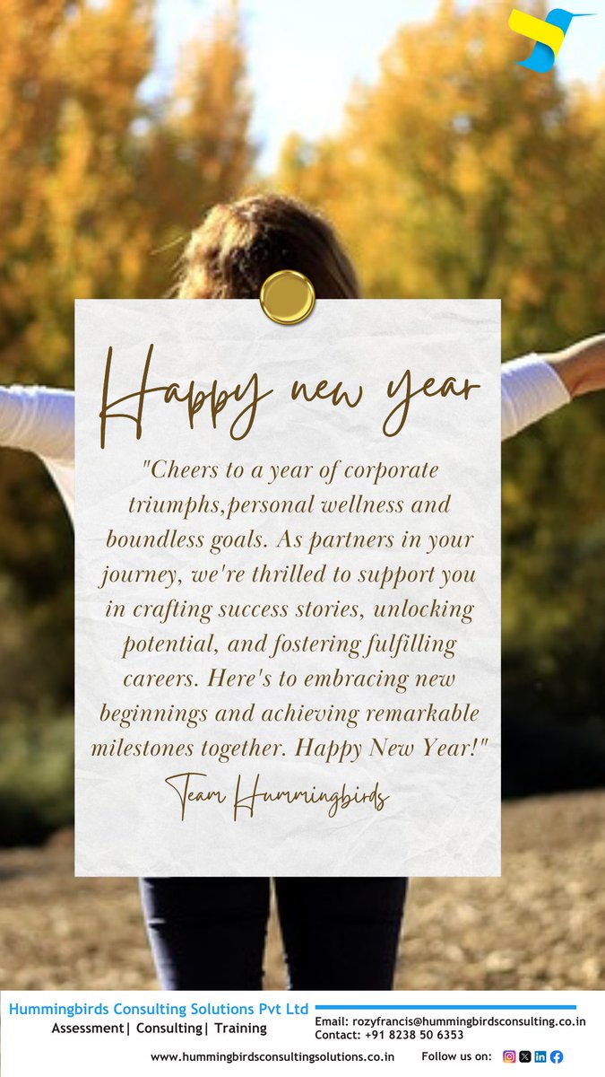Happy New Year!✨🎉 . . . . #happynewyear #newyear #2024 #corporate #consulting #training #assessmnent #hummingbirds