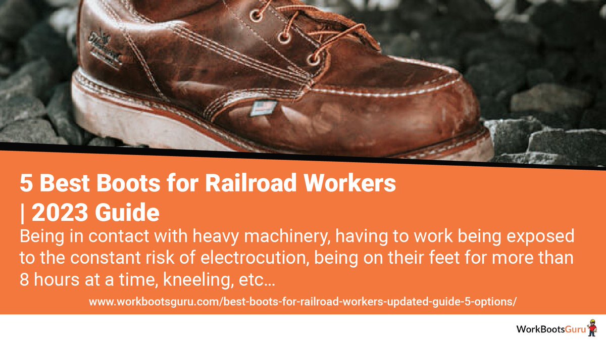5 Best Boots for Railroad Workers | 2023 Guide

Read more: workbootsguru.com/best-boots-for…

#WorkBoots #SafetyFootwear #Workwear #WorkBootLife #WorkBootStyle #WorkBootCollection #BootLover #DurableBoots #ComfortableBoots #BootsOfTheDay  #BootsForWork #WorkBootEssentials