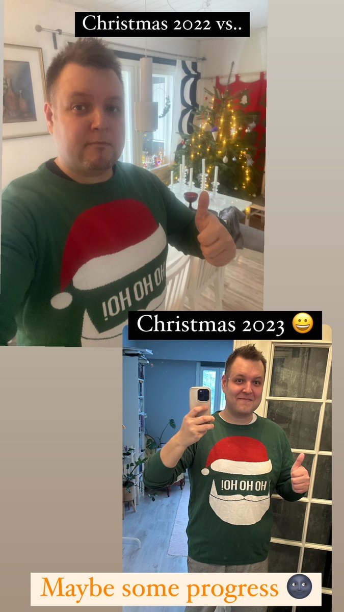 This will be the one exception of talking about personal stuff here, but 2023 has been mostly about making a healthier choice each day and its funny (for myself) to see the progress in pictures.

Here’s to even more healthier choices towards 2024 🥂