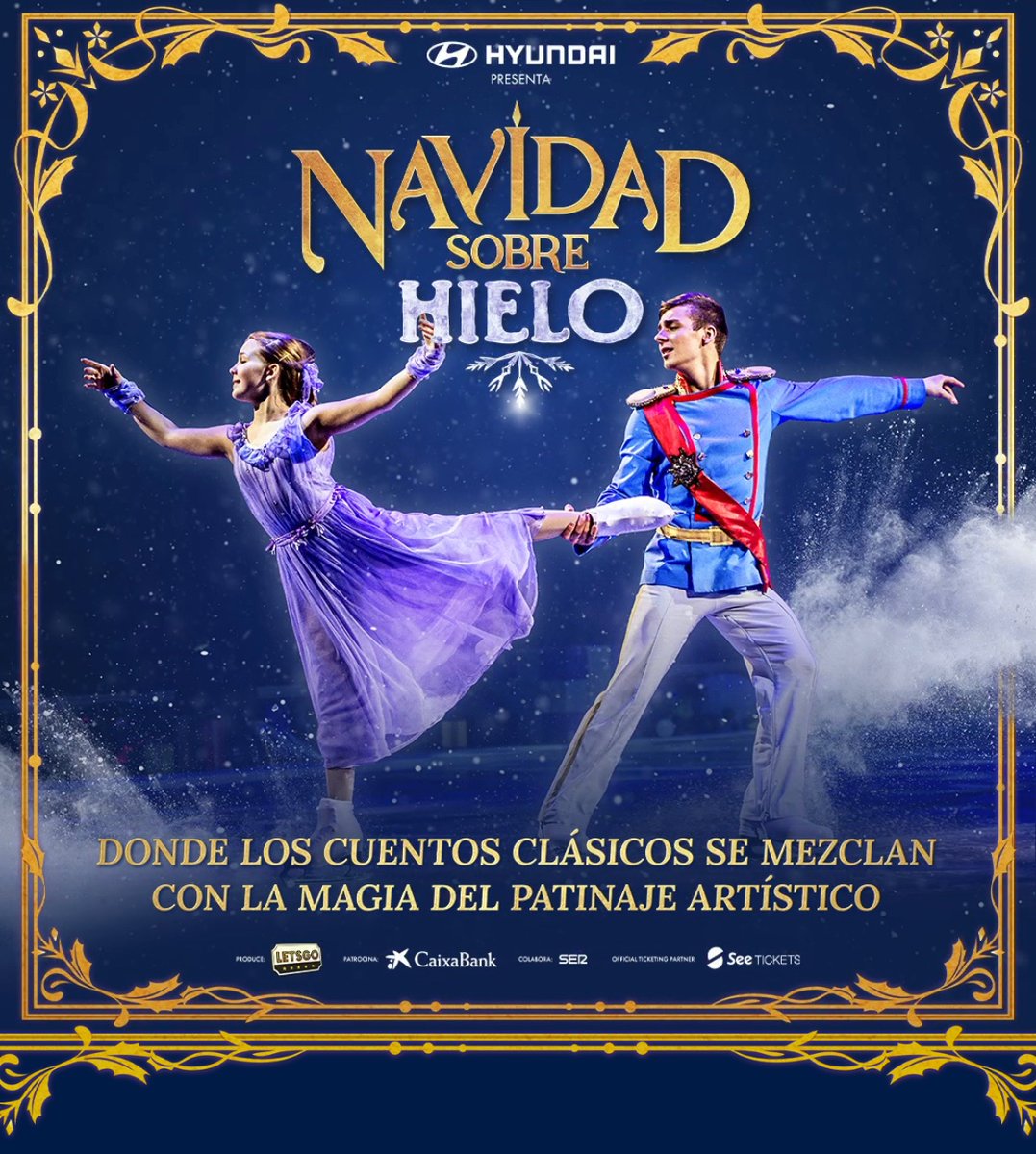 #navidadsobrehielo en Madrid ➡️INVITACIONES A 5€ con el código FELIZNAVIDAD en la sesión del 1 de enero
🎟️navidadsobrehielo.es