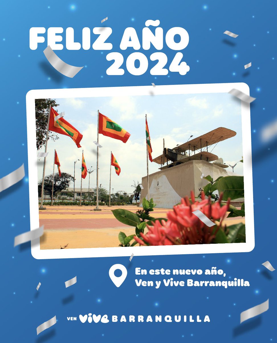 💫Vive la celebración en familia.
💫Vive la alegría de un nuevo año.
💫Ven y vive Barranquilla.

🍾¡Feliz año mi llave!🥂
