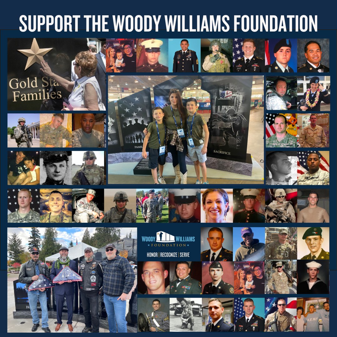 We invite you to make a difference today through an end-of-year donation: woodywilliams.org/donation-oppor…

Your support will help us serve our Gold Star Families and carry on the legacy of their Loved Ones. Join the mission today! HONOR + RECOGNIZE + SERVE

#TheCauseIsGreaterThanI