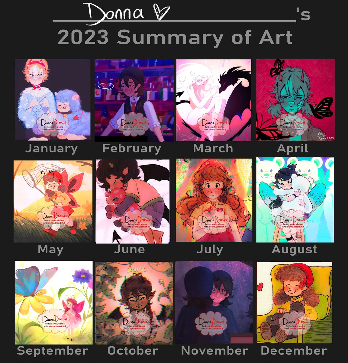 A whole year of drawing, thanks for sticking around <3