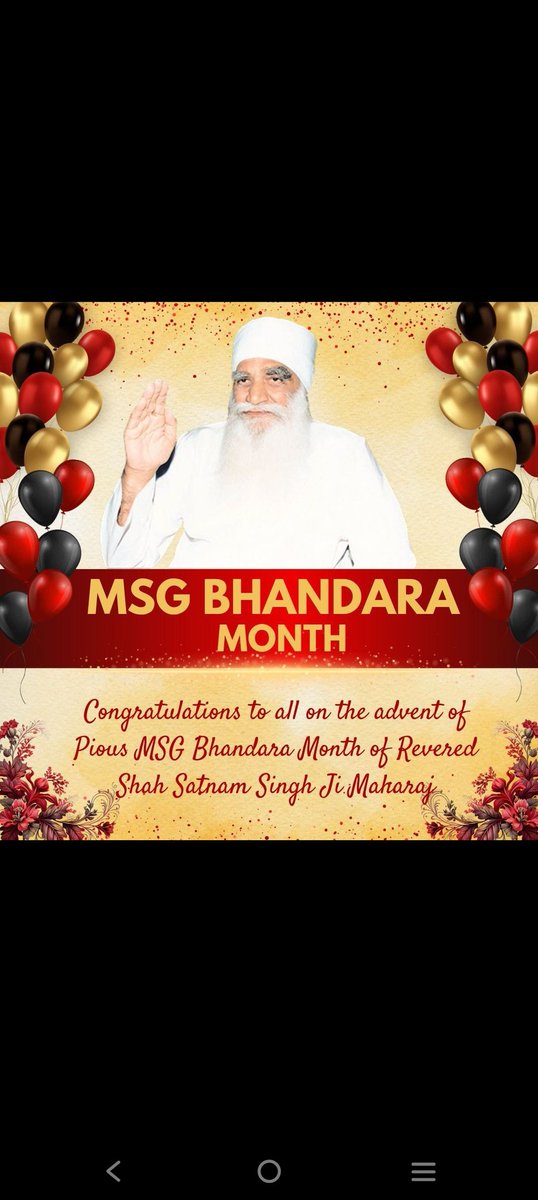 आज शाह सतनाम जी महाराज जी का #MSGBhandaraMonth शुरू हो गया है और DSS स्वयंसेवक बहुत सारे मानवता कल्याण कार्यों के साथ #FestivityBegins मनाने के लिए तैयार हैं जो Saint MSG द्वारा शुरू किए गए हैं। उन्ही की शिक्षा पर चलते हुए डेरा सच्चा सौदा ने इन्सानियत की मिसाल कायम की है।