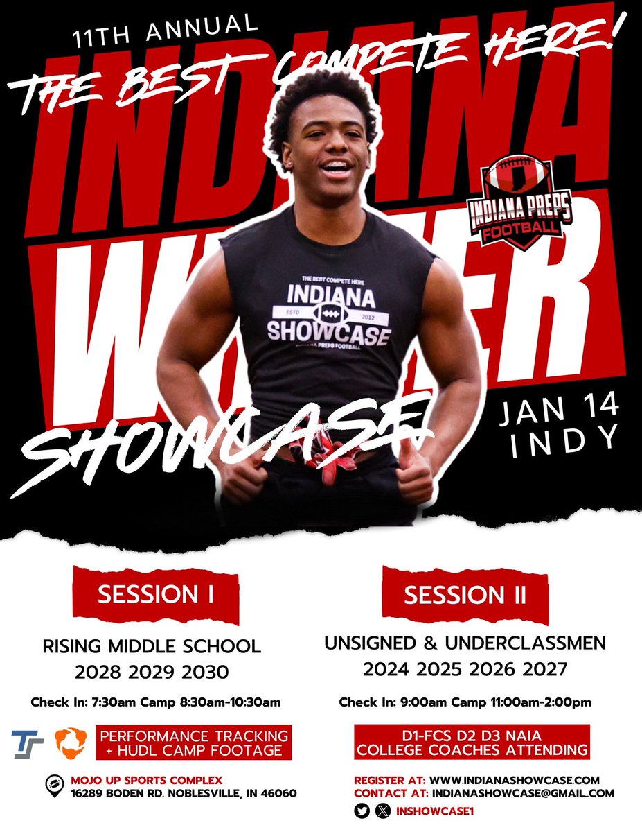2 Weeks from today! College coaches are confirming. Best talent in the country is competing! IndianaShowcase.com