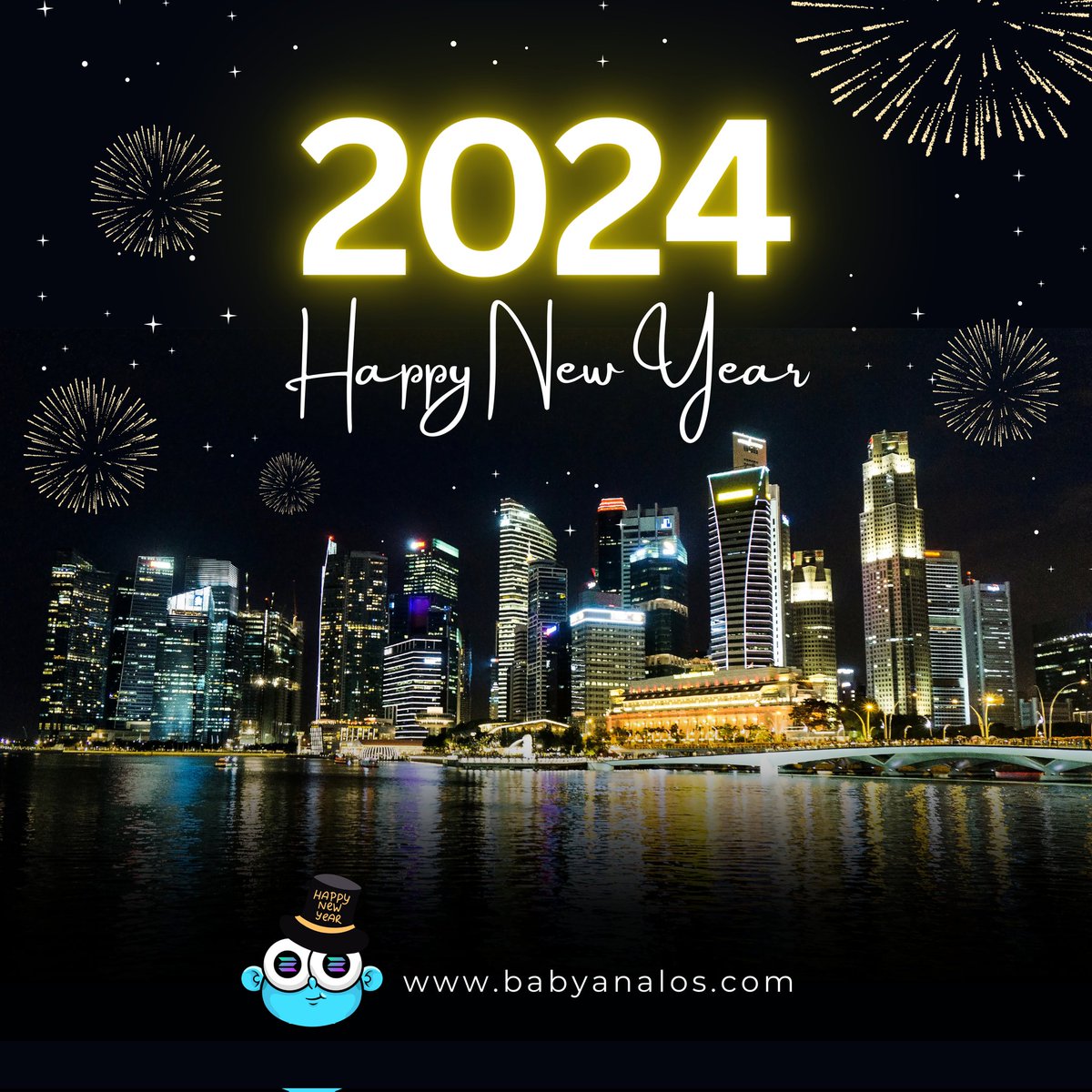 BabyanaloS's tweet photo. BabyanaloS $BNBLOS wishes everyone a happy new year!

As we welcome the new year we are having a $100 Giveaway ($25 x 4)

• Follow @babyanalos 
• Retweet
• And comment #BabyanaloS #BNBLOS #HappyNewYear #analoS #Solana

Ends January 1st at 15 UTC https://t.co/ahMyCdl3Z5