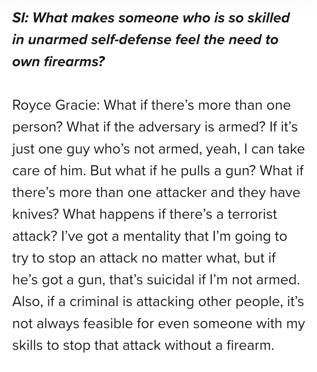 Royce Gracie is a wuss and not a real man... Ok, got it. shootingillustrated.com/content/interv…