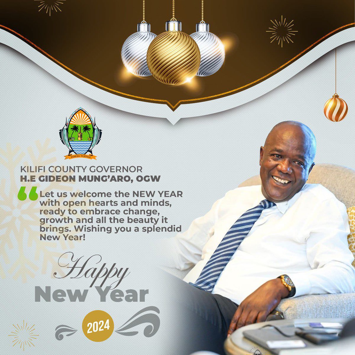 GideonMungaroM's tweet photo. Cheers to another chance to get it right. Wishing you a year of achievements and fulfilled aspirations. Happy 2024! #happynewyear24 #HappyNewYear https://t.co/lGgyhoylKO