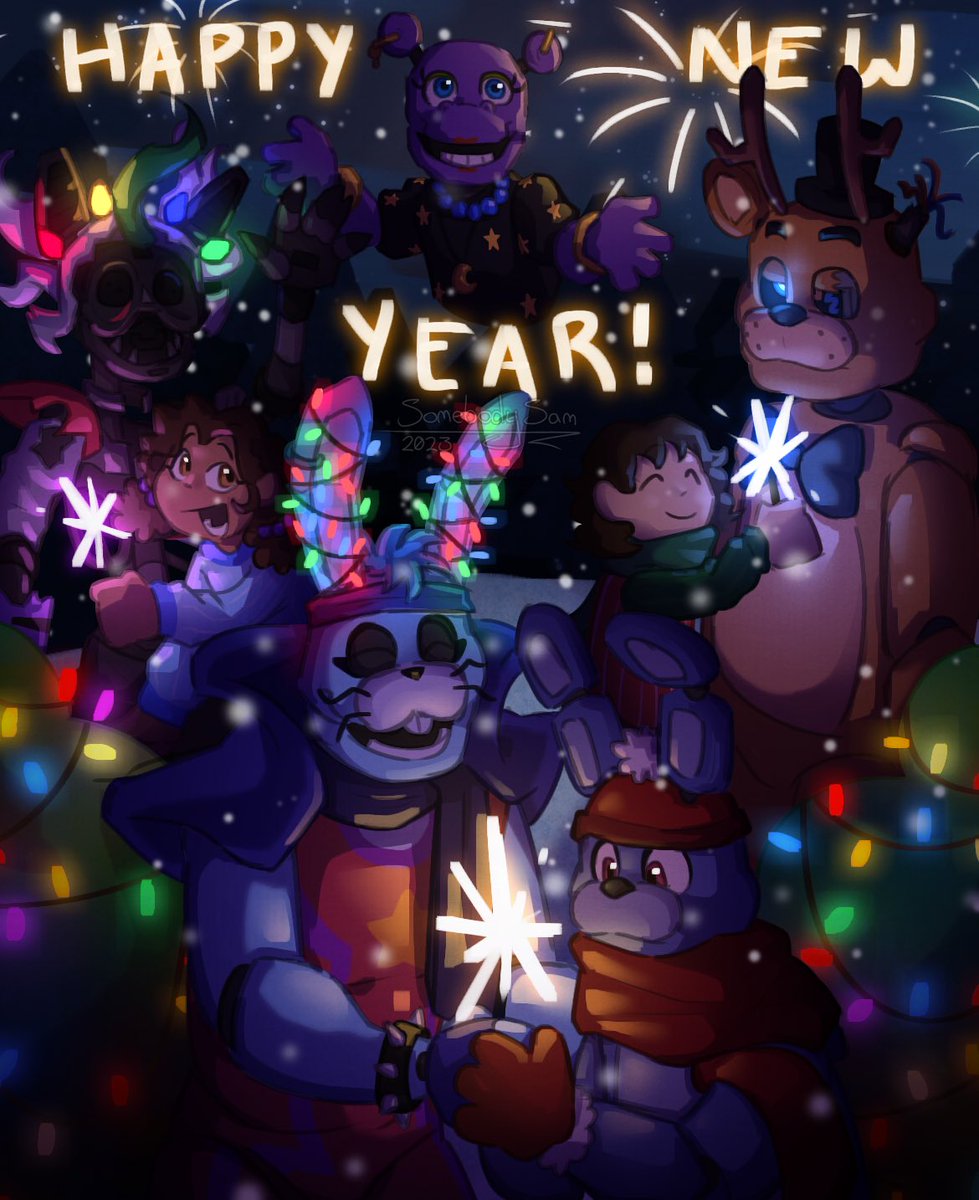 my last drawing for the year! ^_^
I decided to bring together parts of Ruin, the movie, and Help Wanted 2 to celebrate one of the biggest years for the franchise!!
.
#FNAF #fanart #RoxanneWolf #FNAFCassie #GoldenFreddy #FNAFAbby #GlamrockBonnie #Bonniethebunny #MysticHippo