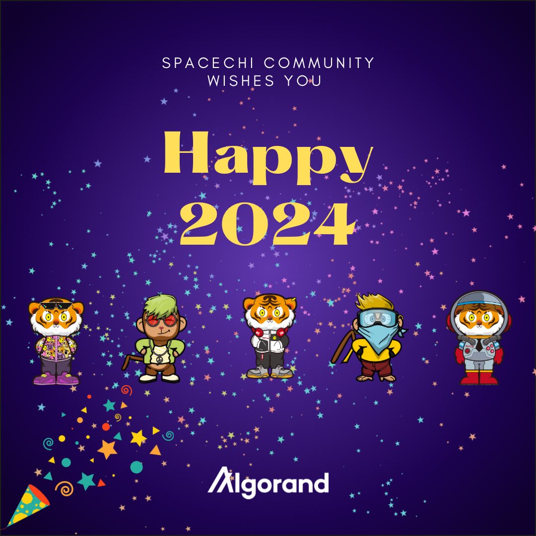 TigerChi.algo (@tigerchiclub) on Twitter photo Happy New Year, fam! ๐๐
As we step into the new year, let's cherish the memories we've made in 2023 and embrace the new adventures ahead.
May the year 2024 bring fresh beginnings, joy and blessings to all of you! ๐ซถ๐ป
#SpaceChi
#NFTCommunity
#AlgorandNFTs
<a href="/NFTSpaceMonkeys/">SpaceMonkey.algo</a> Happy New Year, fam! ๐๐
As we step into the new year, let's cherish the memories we've made in 2023 and embrace the new adventures ahead.
May the year 2024 bring fresh beginnings, joy and blessings to all of you! ๐ซถ๐ป
#SpaceChi
#NFTCommunity
#AlgorandNFTs
<a href="/NFTSpaceMonkeys/">SpaceMonkey.algo</a>