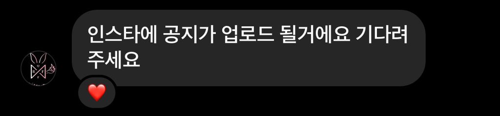 motherjihyun's tweet photo. Then the official 🐰 or 🦊’s account DMed me again saying  that they will post an announcement through Instagram, but the message seemed off and dry as if they didn’t want to post that.

(4/8)

#ulin #rof #rabbitorfox #rabbit_or_fox #유린 #레빗오얼폭스 #nugu #kpop https://t.co/TqdJLU2KQQ