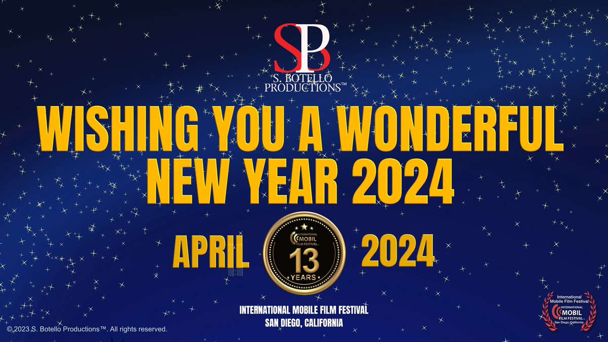 Wishing our community here a wonderful New Year 2024. Hope to see you on the other social space “🧵s”. May there be peace, prosperity and happiness in the new year for everyone! 💖 #HappyNewYear2024 #indie #mobilefilmSD @mobilfilmfest @mobilefilmSD