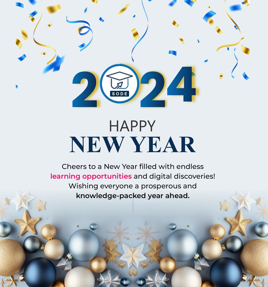 New Year, new opportunities to learn online! Wishing you a year filled with educational adventures and growth. . #OnlineLearning #CourseSelection #EducationGoals #OnlineEducation #eLearning #DistanceLearning #DigitalLearning #EdTech #SkillsForSuccess #happynewyear #newyear #2024