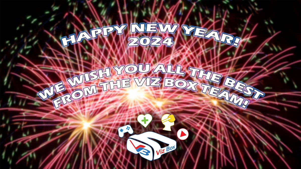 VizboxLTD's tweet photo. We wish you all a Happy New Year and all the best for 2024.

We're all super excited to hit the ground running and make the new year the best year yet! https://t.co/97FeqZVRkz