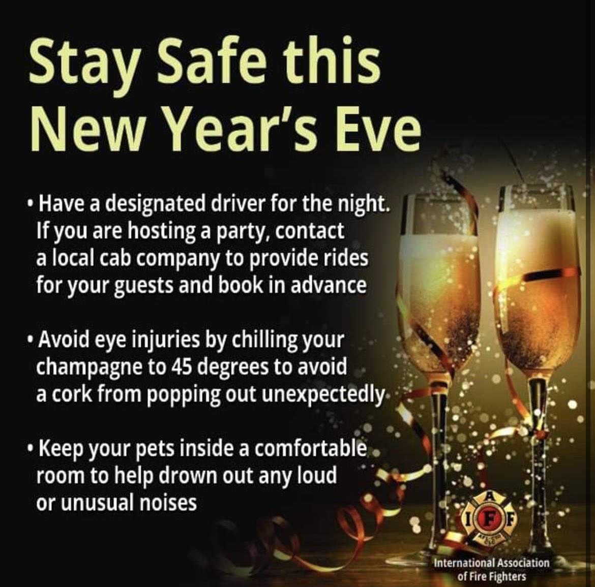 PCPFFA_L2307's tweet image. We wish everyone a safe and Happy New Year! @IAFFofficial @opffa @PortColborne #Engine1 #Local2307