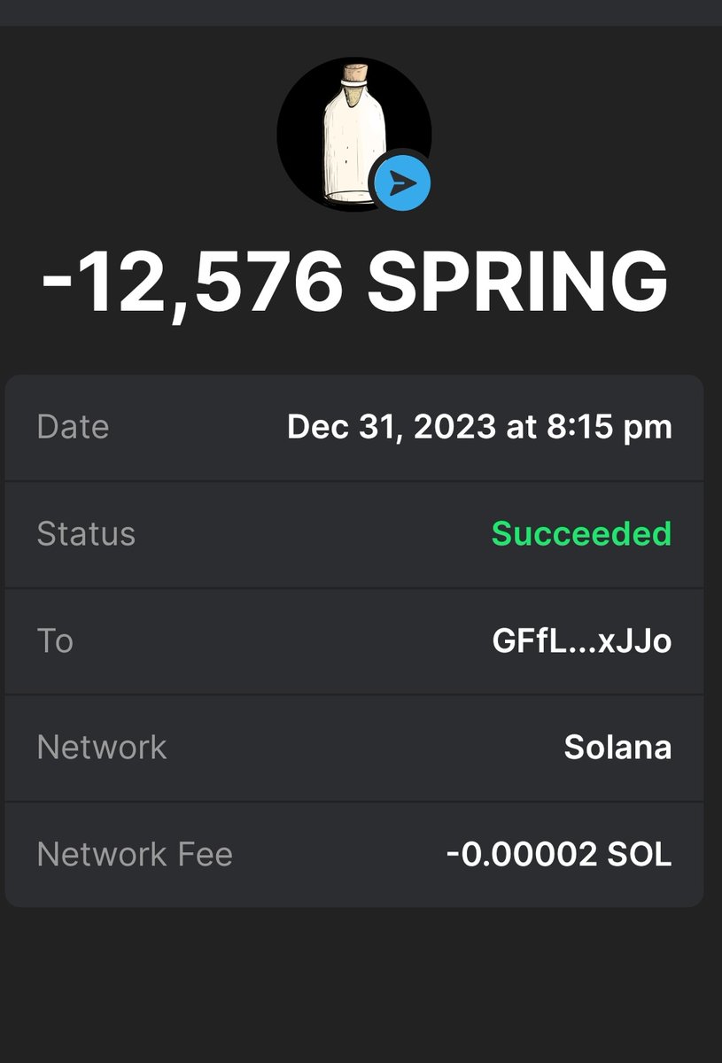 $SPRING is on fire 🔥🔥 Airdrop just started! 
 
Make sure to follow, like ant RT for $SPRING 🪂🪂

$SOL wallet address 👇