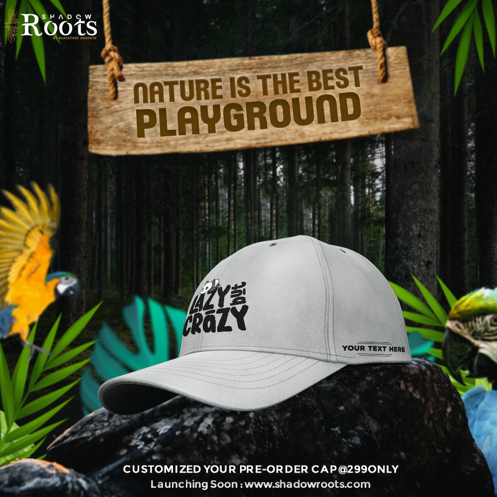 shadow_rootsbtg's tweet photo. Nature is the best playground #shadowroots #Blacktreegraphix 
Customized your pre-order cap @ 299only 

#tshirtdesign #clothingbrand #designinspiration #styleinspiration #trends2024 #Cap #womensfashion #unisex #vinly #dtfprinting #tshirtlife #CustomizedCap #tshirtprinting #Mug https://t.co/IVPw2py4rZ